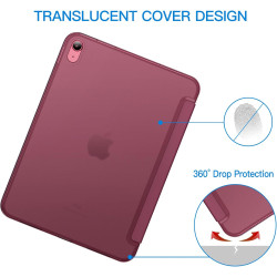 JETech Coque pour iPad (A16) 11ème/10ème Génération (2025/2022), Support Mince Dos Dur Housse Étui avec Veille/Réveil Automatiqu