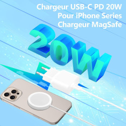 [Certifié Apple MFi] Chargeur iPhone 17, Rombica 4Pack 20W USB-C Secteur Adaptateurs Chargeur Mural Type-C Charge Rapide avec Câ