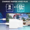 [Certifié Apple MFi] Chargeur iPhone 17, Rombica 4Pack 20W USB-C Secteur Adaptateurs Chargeur Mural Type-C Charge Rapide avec Câ