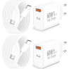 [Certifié Apple MFi] Chargeur iPhone 17, Rombica 4Pack 60W USB-C Chargeur Adaptateur D’alimentation Dynamique Mural PD+QC Type-C