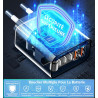 Chargeur USB C, Rombica 90W 5-Port Prise Chargeur Rapide USB C, Multiple Secteur USB C Chargeur 3PD + 2QC 3.1A Type C Adaptateur