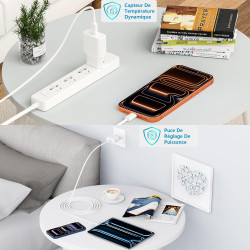 [Certifié Apple MFi] Chargeur iPhone 14, Rombica 4Pack 20W USB-C Secteur Adaptateur Chargeur Mural Type-C Charge Rapide Avec Câb