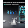 TOPADRE Chargeur 65 W USB C, Chargeur 2 pièces avec 2 câbles de Charge 60W (2m), Chargeur Rapide USB C Compatible avec MacBook P