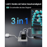TOPADRE Chargeur 65 W USB C, Chargeur 2 pièces avec 2 câbles de Charge 60W (2m), Chargeur Rapide USB C Compatible avec MacBook P
