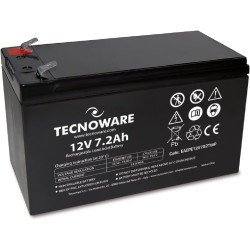 Tecnoware Power Systems Store Batterie au plomb étanche 12 V Capacité 7,2 Ah