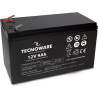 Tecnoware Power Systems Batterie au plomb étanche 12 V Charge 9 Ah - pour Onduleur, Systèmes de vidéosurveillance et alarme - Co
