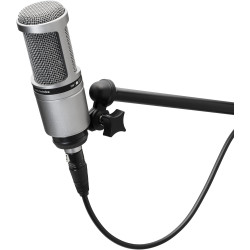 Audio-Technica AT2020GM Microphone Cardioïde à Électret Argent