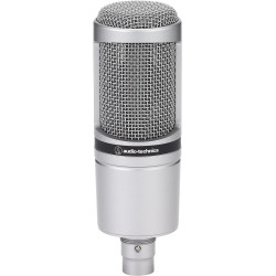 Audio-Technica AT2020GM Microphone Cardioïde à Électret Argent