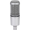 Audio-Technica AT2020GM Microphone Cardioïde à Électret Argent