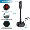Veetop Micro PC USB pour Ordinateur, Micro Gaming - Microphone pour Vidéoconférence, Enregistrement Vocal, Podcasting, Skype, Yo