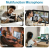 Veetop Micro PC USB pour Ordinateur, Micro Gaming - Microphone pour Vidéoconférence, Enregistrement Vocal, Podcasting, Skype, Yo