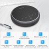 Microphone usb pour conférence bleutooth haut-parleur pour pc, réduction du bruit, capture vocale à 360° 43 heures en veille, co