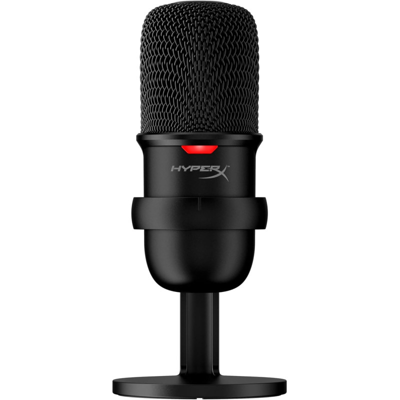 HyperX SoloCast – Microphone de jeu USB à condensateur, pour PC, PS4 et Mac, Désactivation du micro par pression, Diagramme pola