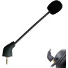 Microphone de Rechange 3,5 mm Boom for Hyperx Cloud 2, Micro Gaming Antibruit Compatible avec Casques for HyperX Cloud Alpha, Cl