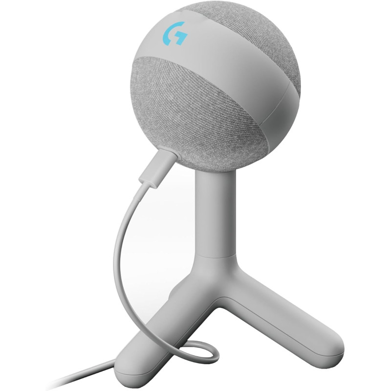 Logitech G Yeti Orb Microphone Gaming RVB à condensateur avec LIGHTSYNC, USB prêt à l’Emploi pour Streaming, cardioïde, pour PC/