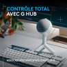 Logitech G Yeti Orb Microphone Gaming RVB à condensateur avec LIGHTSYNC, USB prêt à l’Emploi pour Streaming, cardioïde, pour PC/