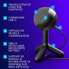 Logitech G Yeti Orb Microphone Gaming RVB à condensateur avec LIGHTSYNC, USB prêt à l’Emploi pour Streaming, cardioïde, pour PC/