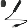 HOTUT Microphone USB pour ordinateur, microphone USB de conférence, microphone à condensateur en métal, microphone PC, omnidirec