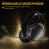 HOTUT Micro de Remplacement Détachable 3.5mm avec Réduction de Bruit, Micro Externe Gaming avec Indicateur LED Muet(Noir)