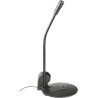 Trust Primo Microphone de Bureau, Prise AUX 3,5 mm, Micro avec Angle Réglable, Câble de 1.8m Adaptateur, Design Compact pour PC,