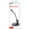 Trust Primo Microphone de Bureau, Prise AUX 3,5 mm, Micro avec Angle Réglable, Câble de 1.8m Adaptateur, Design Compact pour PC,