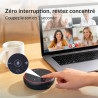 Haut-parleur de conférence bleutooth, micro 360° avec 3 micros ai réduction du bruit, autonomie 12h, usb-c & bleutooth, speakerp