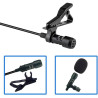 Microphone USB, 2m USB Lavalier Microphone Plug & Play Omnidirectionnel Lapel Shirt Collar Clip on Mic pour PC, Computer, Mac, L