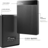 UnionSine Disque Dur Externe Portable 500Go Ultra-Mince 2.5" USB 3.0, SATA, Stockage HDD pour PC, Mac, Ordinateur de Bureau, Ord