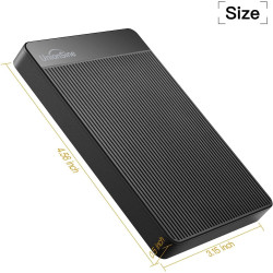 UnionSine Disque Dur Externe Portable 320Go Ultra-Mince 2.5" USB 3.0, SATA, Stockage HDD pour PC, Mac, Ordinateur de Bureau, Ord
