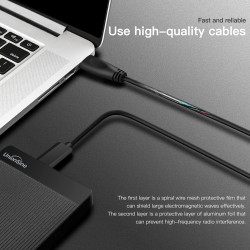 UnionSine Disque Dur Externe Portable 320Go Ultra-Mince 2.5" USB 3.0, SATA, Stockage HDD pour PC, Mac, Ordinateur de Bureau, Ord