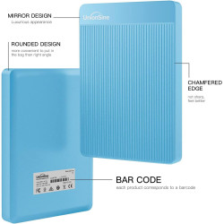UnionSine Disque Dur Externe Portable 500Go Ultra-Mince 2.5" USB 3.0, SATA, Stockage HDD pour PC, Mac, Ordinateur de Bureau, Ord