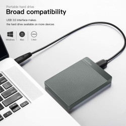UnionSine Disque Dur Externe Portable 500Go Ultra-Mince 2.5" USB 3.0, SATA, Stockage HDD pour PC, Mac, Ordinateur de Bureau, Ord