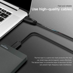 UnionSine Disque Dur Externe Portable 500Go Ultra-Mince 2.5" USB 3.0, SATA, Stockage HDD pour PC, Mac, Ordinateur de Bureau, Ord