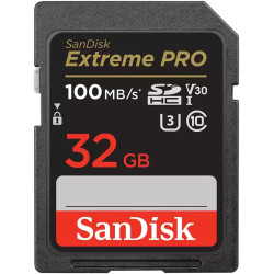 SanDisk 32 Go Extreme PRO carte SDHC + RescuePRO Deluxe, jusqu'à 100 Mo/s, UHS-I, Classe 10, U3, V30