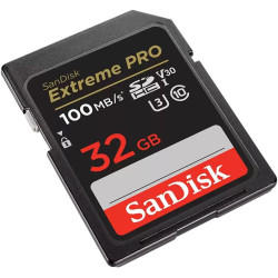 SanDisk 32 Go Extreme PRO carte SDHC + RescuePRO Deluxe, jusqu'à 100 Mo/s, UHS-I, Classe 10, U3, V30