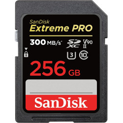 SanDisk 256 Go Extreme Pro, Carte SDXC jusqu'à 300 Mo/s UHS-II Class 10 U3 V90