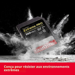 SanDisk Extreme PRO 512 Go Carte SDXC, Carte SD V90, UHS-II, 8K, 4K, Full HD Video, Vitesse de Lecture jusqu'à 300 Mo/s, l'épreu