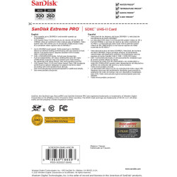 SanDisk Extreme PRO 64 Go Carte SDXC, Carte SD V90, UHS-II, 8K, 4K, Full HD Video, Vitesse de Lecture jusqu'à 300 Mo/s, l'épreuv