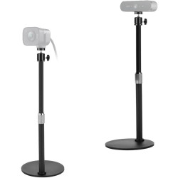 Support magnétique pour webcam Selfie, anneau lumineux de 26 cm avec support de bureau compatible avec les webcams Logitech Brio