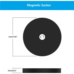 Support magnétique pour webcam Selfie, anneau lumineux de 26 cm avec support de bureau compatible avec les webcams Logitech Brio