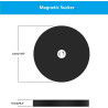 Support magnétique pour webcam Selfie, anneau lumineux de 26 cm avec support de bureau compatible avec les webcams Logitech Brio