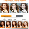Support magnétique pour webcam Selfie, anneau lumineux de 26 cm avec support de bureau compatible avec les webcams Logitech Brio