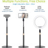 Support de téléphone pour webcam Logitech C922, C930e, C920S, C920 Type d'extension flexible en col de cygne