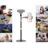 Support de téléphone pour webcam Logitech C922, C930e, C920S, C920 Type d'extension flexible en col de cygne