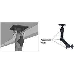 Support Mural pour Webcam Compatible avec Logitech C920s StreamCam C925e C922x C920 C930e C922 C930 C615 Brio webcams