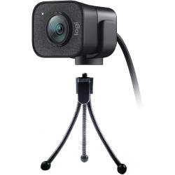 Clip pour webcam avec trépied flexible pour webcam Logitech StreamCam 1080p HD 60 fps