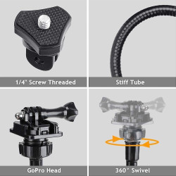 Support de caméra compatible pour webcam Brio 4K C925e C922x C922 C930e C930 C920 avec mâchoire de bureau