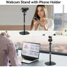 Support robuste pour webcam de 45 cm compatible avec OBSBOT Tiny 2/Tiny SE 1080P/Meet/Meet 2 Webcams
