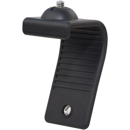 MOKOSE Support pour webcam, support courbé à 360 degrés pour montage sur un moniteur ou un ordinateur portable avec filetage 1/4