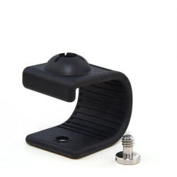 MOKOSE Support pour webcam, support courbé à 360 degrés pour montage sur un moniteur ou un ordinateur portable avec filetage 1/4